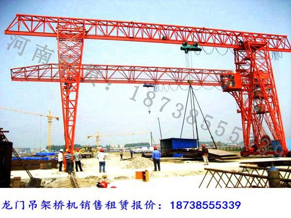 甘肅平?jīng)鳊堥T吊出租廠家龍門吊吊裝流程及注意事項