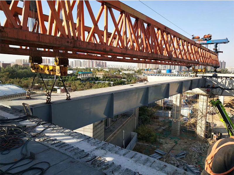 石家莊市政250噸鋼箱梁架設(shè)